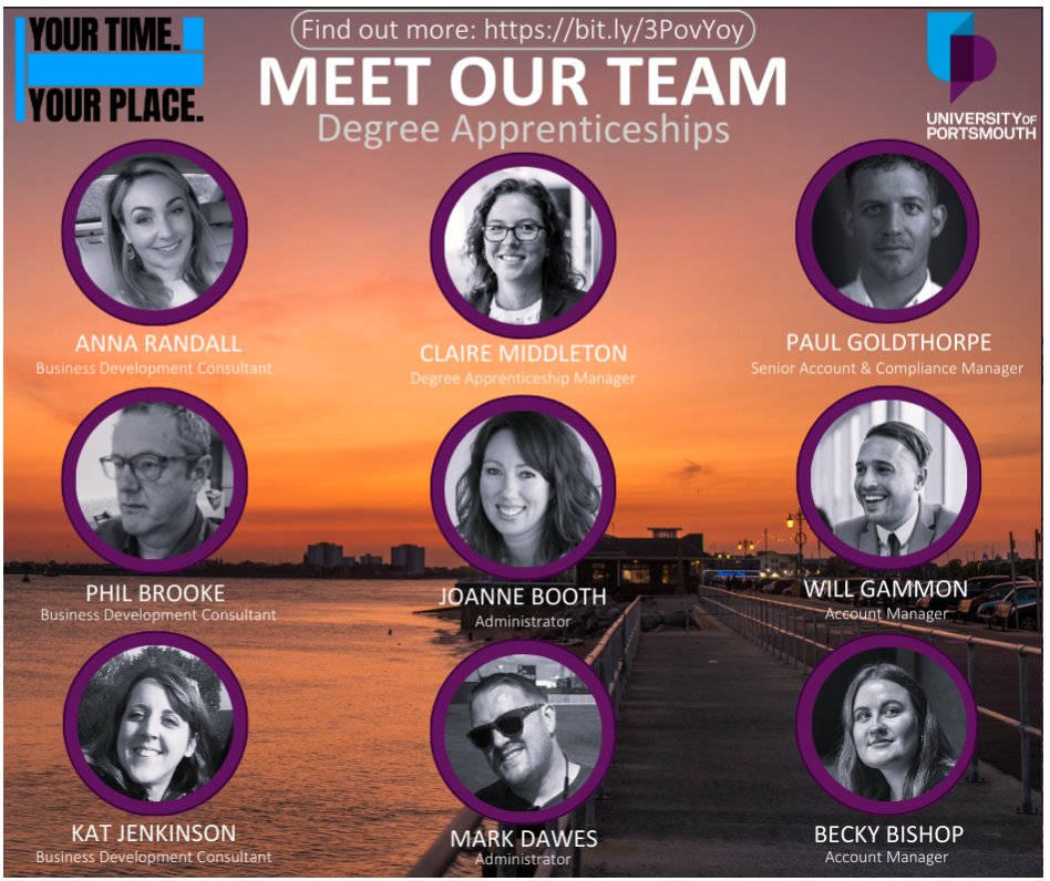 MEET OUR TEAM

Together, we have over 70 years of experience within the industry.

Get in touch today to learn more about how apprenticeships can benefit you and your business and register your interest for 2024!

bit.ly/3PovYoy

#degreeapprentice #OurIslandCity