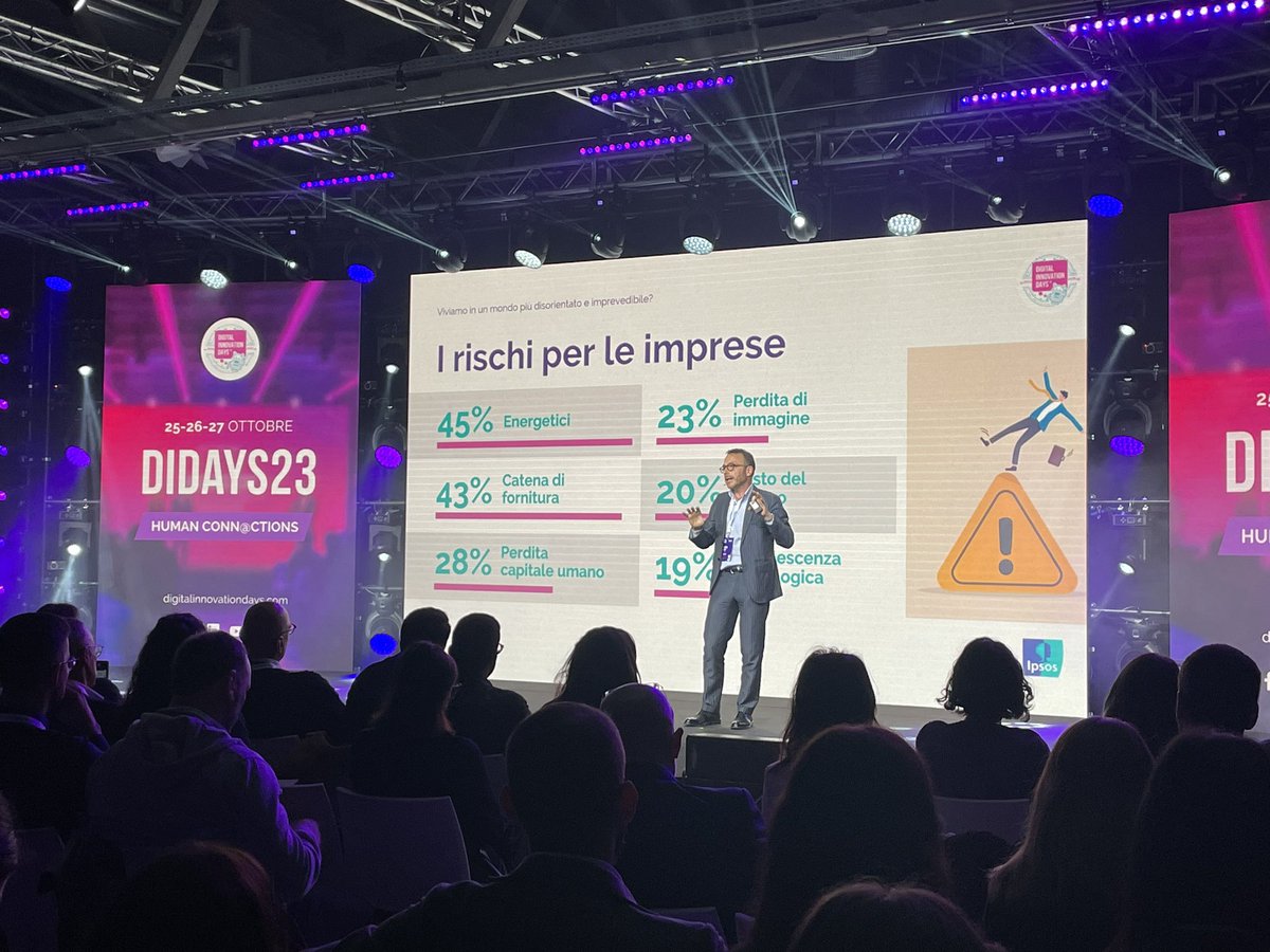 Gabol86's tweet photo. Al via @DIDAYSIT con l’analisi del panorama attuale e delle #policrisi  raccontate da @IpsosItalia. Giornata dedicata a ispirazioni e condivisioni in @TalentGardenit 🤩 https://t.co/ZBpxdJMArJ