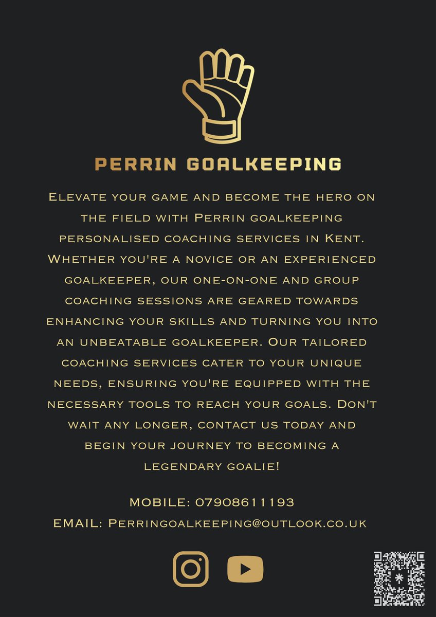 Hi all, I have started my own GK coaching academy. If you know anyone goalkeepers interested in 1-2-1 or group sessions then please let them know. Please could you share this leaflet and pass on the word. 
Thank you #gkunion #goalkeepers