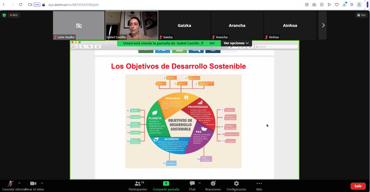 Axalko's tweet photo. Hoy hablamos de #Sostenibilidad e Internacionalización, de empresa y humanismo, de casos reales y de cómo enfrentar y responder a lo que la sociedad está demandando con la @Camarabilbao e Isabel Castillo de @parccientificuv https://t.co/bNsIUCWxVO