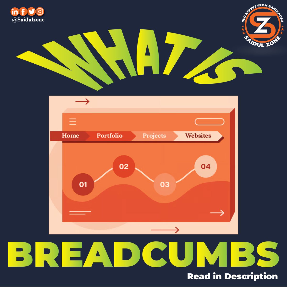 𝐖𝐡𝐚𝐭 𝐢𝐬 𝐁𝐫𝐞𝐚𝐝𝐜𝐫𝐮𝐦𝐛𝐬?
Ans: Breadcrumbs means: Suppose you went to a Product Based Website and you went from one page to another page. Here Breadcrumbs is to keep the Navigation or Foot Ste...
instagram.com/p/Cy0NE7wLb5D/…