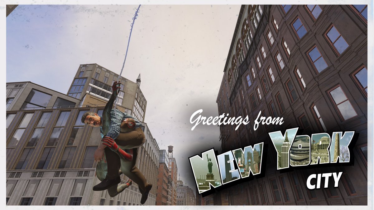 dylan_scifo's tweet photo. Greetings From NYC lol @insomniacgames #insomgamescommunity #SpiderMan2 https://t.co/s3j5qVl6eM