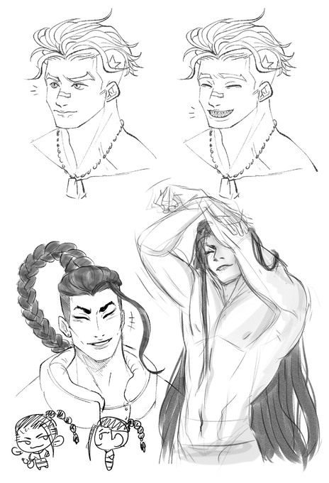 Compiled some luke and jamie doodles ive had sitting on my desktop. I want to make a jamie plush...