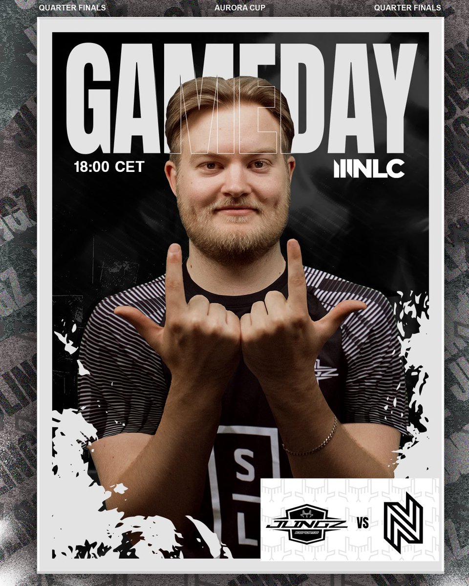 🚀 It's game day! 🎮 We're going head-to-head with @nativzgg in the NLC Aurora Cup Quarter Finals. 🔥 Tune in to the action on our journey to victory. Watch live at twitch.tv/nlclol. Let's do this, JLingz fam! 💪🏆 #JLingzEsports #NLCQuarterFinals