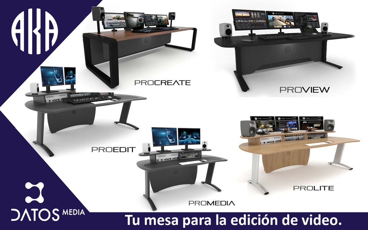 DatosMedia's tweet photo. AKA Design es uno de los mejores fabricantes internacionales de mobiliario para salas de edición de video y audio. Descubre cual se adapta a ti.
👉https://t.co/DaTVGr4hBS
#DatosMedia #soluciondeintegracion @AKAdesignuk #ProEdit #ProMedia #Proview #Prolite #Prowave @akadesignuk https://t.co/5sQmfFYYV3