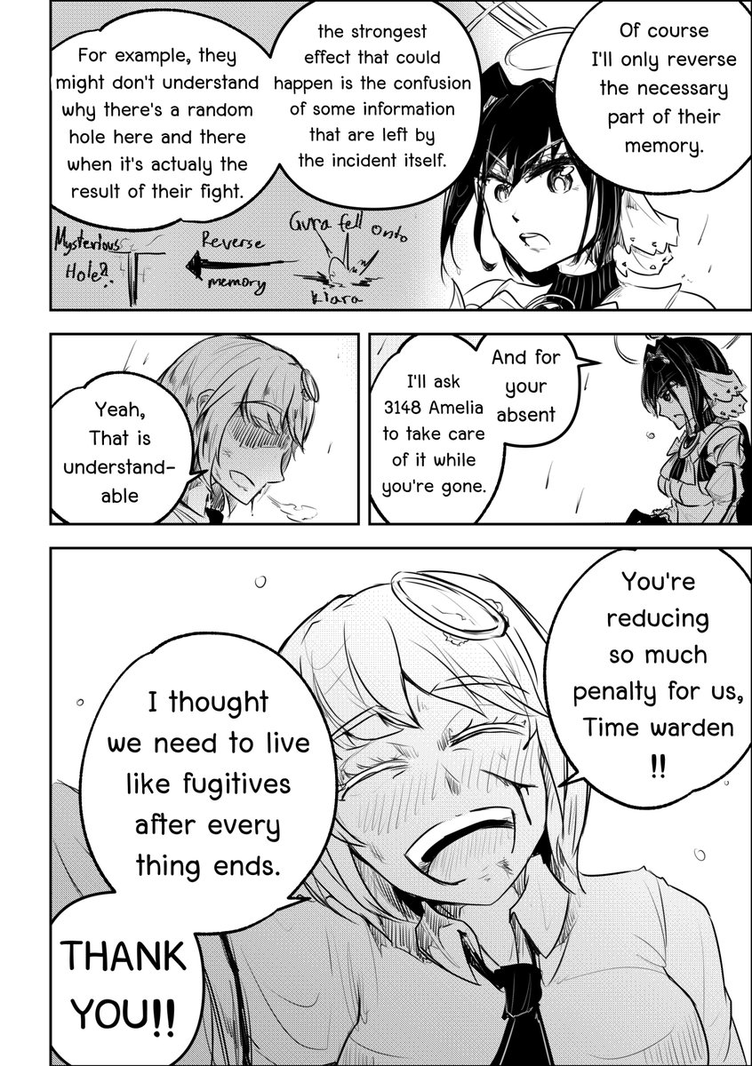 Lavendulan's tweet photo. [Fan manga] Black Amelia: Timeline Annihilator PART II - FINAL CHAPTER (Pages 40-41)
(Read right to left)

#BlackAmelia #HololiveEN #holoMyth #AlterAme #hololiveALT #holoENlore #EvilAme #manga #ameliart #kronillust https://t.co/9woHNbc5XI