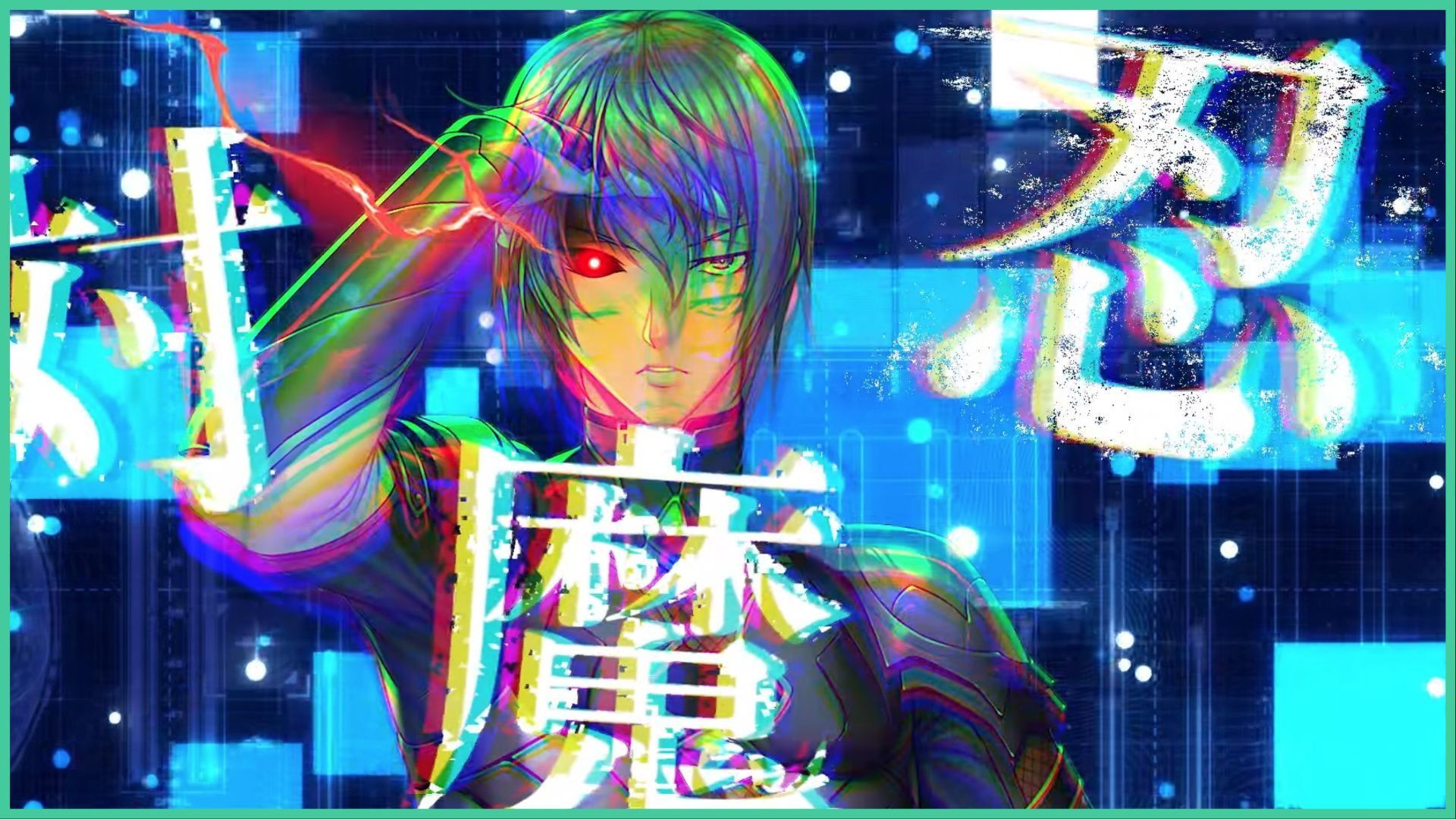 Boy with Blue Glowing Eyes Anime Wallpaper - Anime Wallpaper 4k