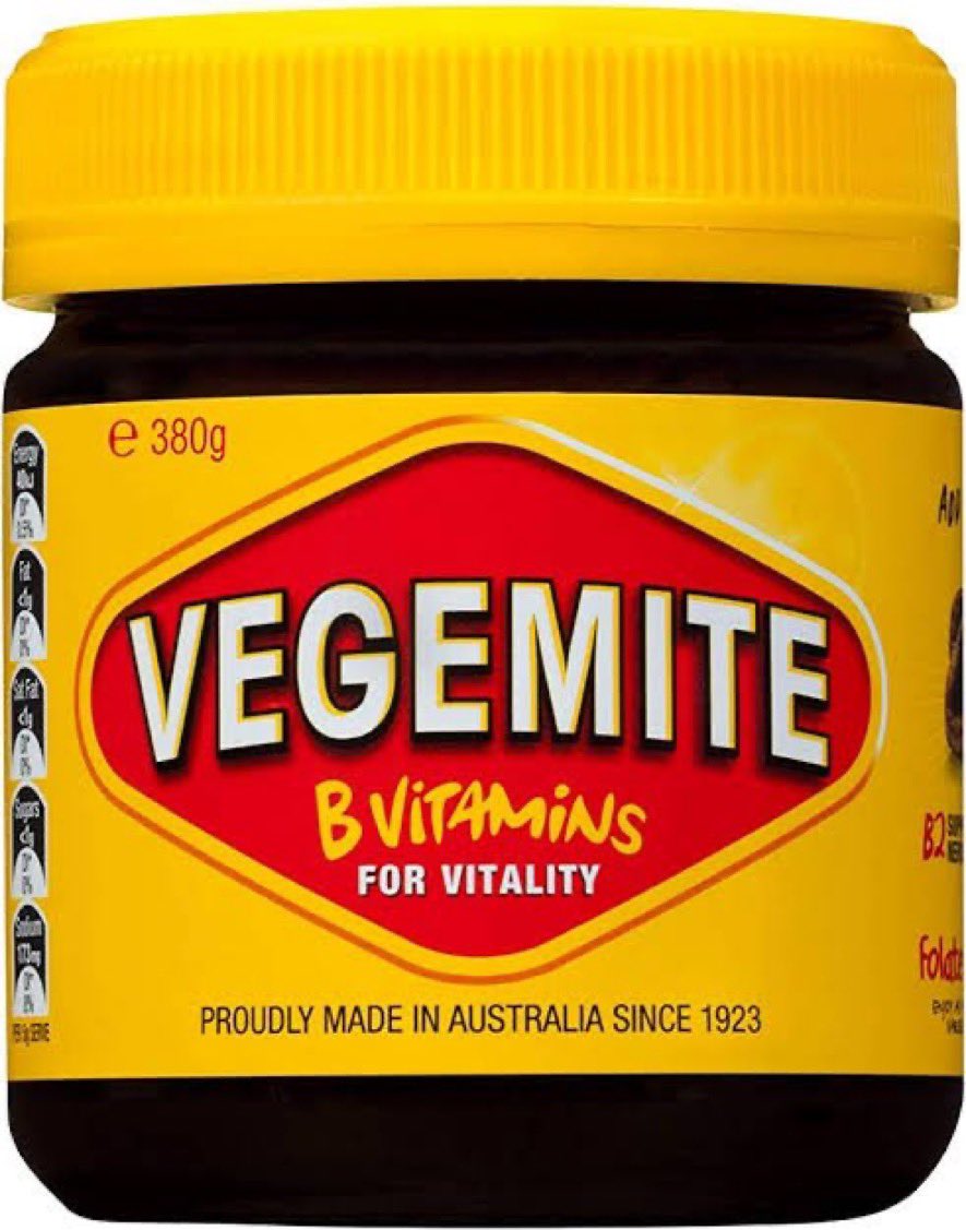GarryJGray's tweet photo. Wow, Happy Birthday @Vegemite turning 100! 

On toast with lots of butter! Yum! 

#aus #aussieas #Vegemite https://t.co/D5feurgthQ