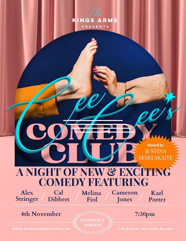 Justina Seselskaite (@justina_sesel) on Twitter photo Next Cee Cee’s comedy show <a href="/kingssalford/">The Kings Arms</a> is November 4th! Don’t miss out
fatsoma.com/e/ugyf9ezq/cee… Next Cee Cee’s comedy show <a href="/kingssalford/">The Kings Arms</a> is November 4th! Don’t miss out
fatsoma.com/e/ugyf9ezq/cee…