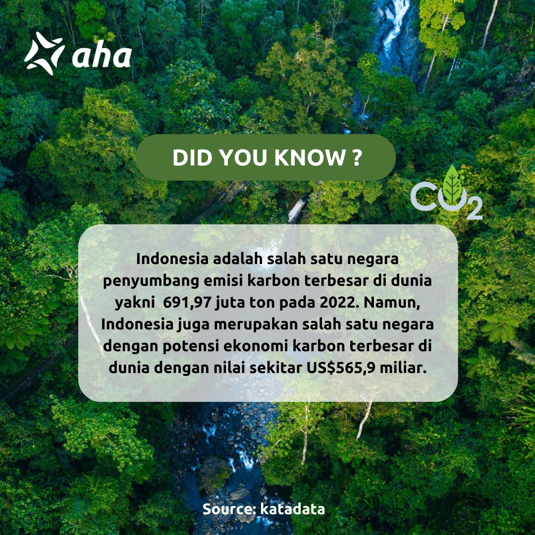 Indonesia memiliki potensi ekonomi karbon sebesar ribuan triliun!?

Ingin tahu tentang kami lebih lanjut? Kunjungi situs kami di token-anagata.io

#tokenAnagata #CarbonCredit #GreenEnergy #GreenSustainability #RamahLingkungan