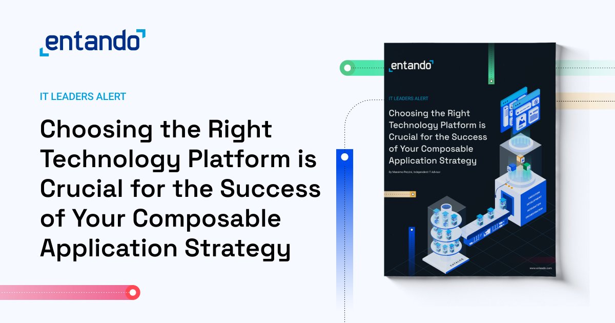 entando's tweet image. 🚀 Stay ahead in the fast-paced business world! Check out our new white paper &quot;IT Leaders Alert: Choosing the Right Technology Platform for Application Strategy.&quot; Discover the power of #ComposableApplications 💥📚
Read it here: bit.ly/3MhSGxF