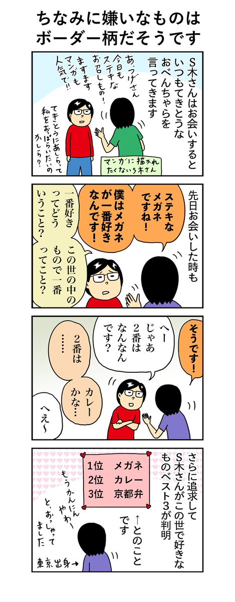 柘植文の編集部かんさつ日記

第749回「ちなみに嫌いなものはボーダー柄だそうです」

日によります🦓

#柘植文 #編集部かんさつ日記 