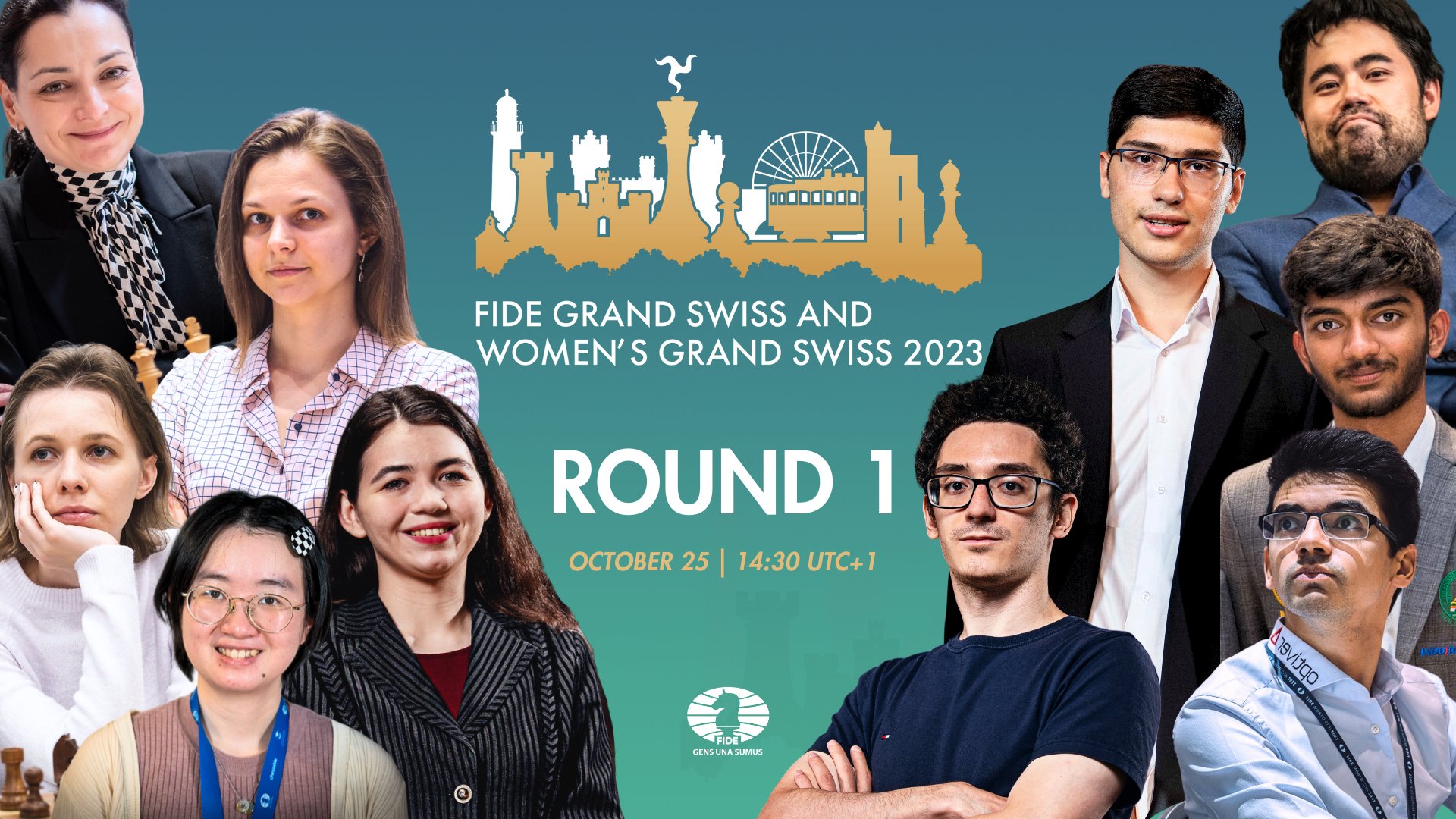 PT-BR] 🔴 LIVE ON - 🏆 FIDE Grand Swiss & Women's Grand Swiss 2023!  ❗SorteioSub ❗Social ❗PIX - aajusti on Twitch