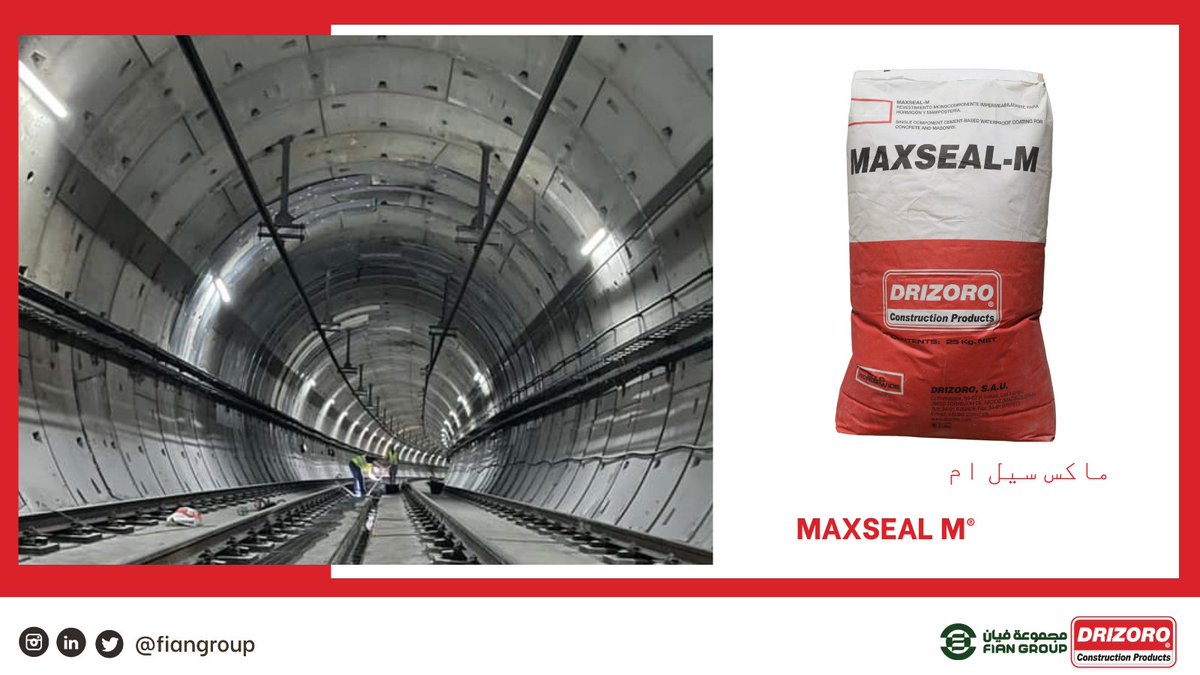 ماكس سيل ام MaxSeal M

عازل اسمنتي من مكون واحد     مناسب للأنفاق والمنشآت المعرضة لضغط الماء السلبي الهيدروستاتيكي من الأرض  

#DrizoroSaudiArabia #constructionsaudiarabia #saudiwaterproofing #watertank #waterproofing #درايزورو
