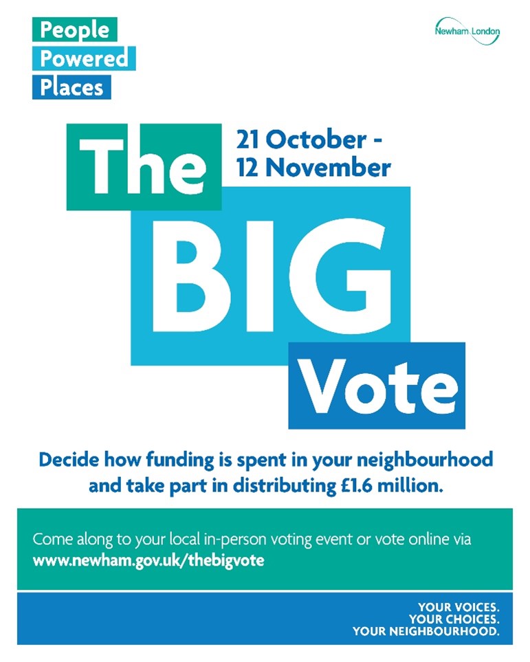 The Big Vote is your unique opportunity to help bring our project to life for Newham residents to support with the #CostofLiving crisis. Please vote 'Citizens Advice Newham-Cost of Living Crisis project' To find out more, visit 👉 newham.gov.uk/thebigvote #PeoplePoweredPlaces
