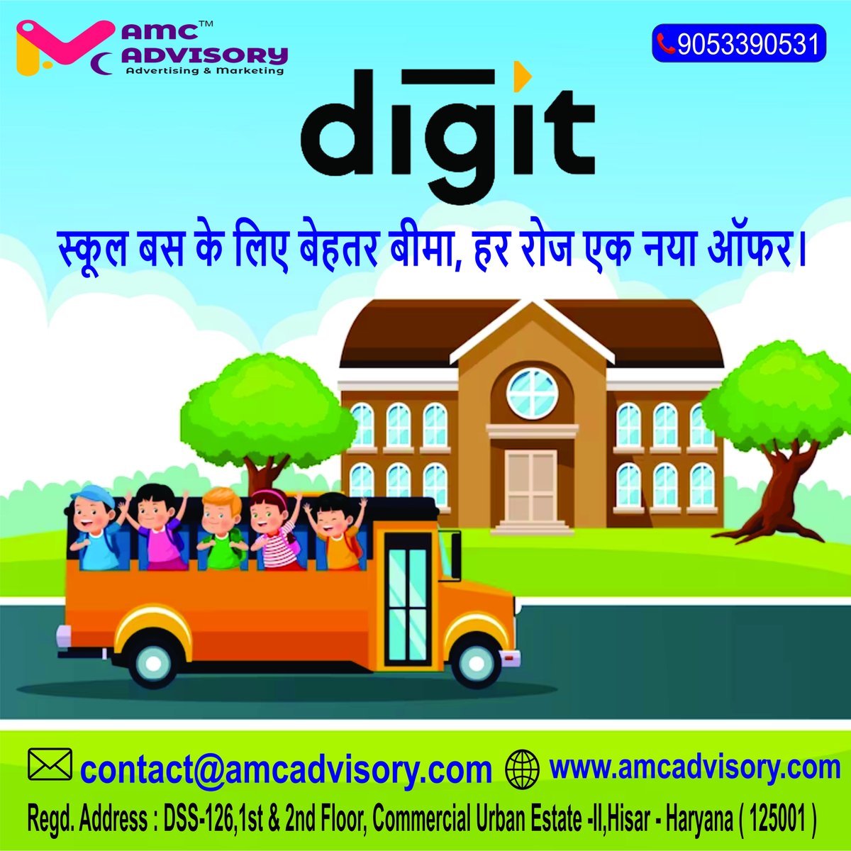 amc_advisory's tweet photo. Title: School Bus Insurance by GoDigit: Keeping Students Safe

When it comes to ensuring the safety of students during their daily commute, school bus insurance is an indispensable aspect of the education system. https://t.co/UytYeG7qkD
