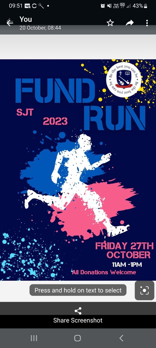 SJT Sport (@sjt_sport) on Twitter photo Please support a student walking or running in our annual Fund Run this Friday.
All proceeds go towards sport in SJT.
onlinefundraiser.ie/st-josephs-tul…
<a href="/BrennanEoin/">Eoin Brennan</a>
<a href="/DLynchSport/">Derrick Lynch</a> Please support a student walking or running in our annual Fund Run this Friday.
All proceeds go towards sport in SJT.
onlinefundraiser.ie/st-josephs-tul…
<a href="/BrennanEoin/">Eoin Brennan</a>
<a href="/DLynchSport/">Derrick Lynch</a>