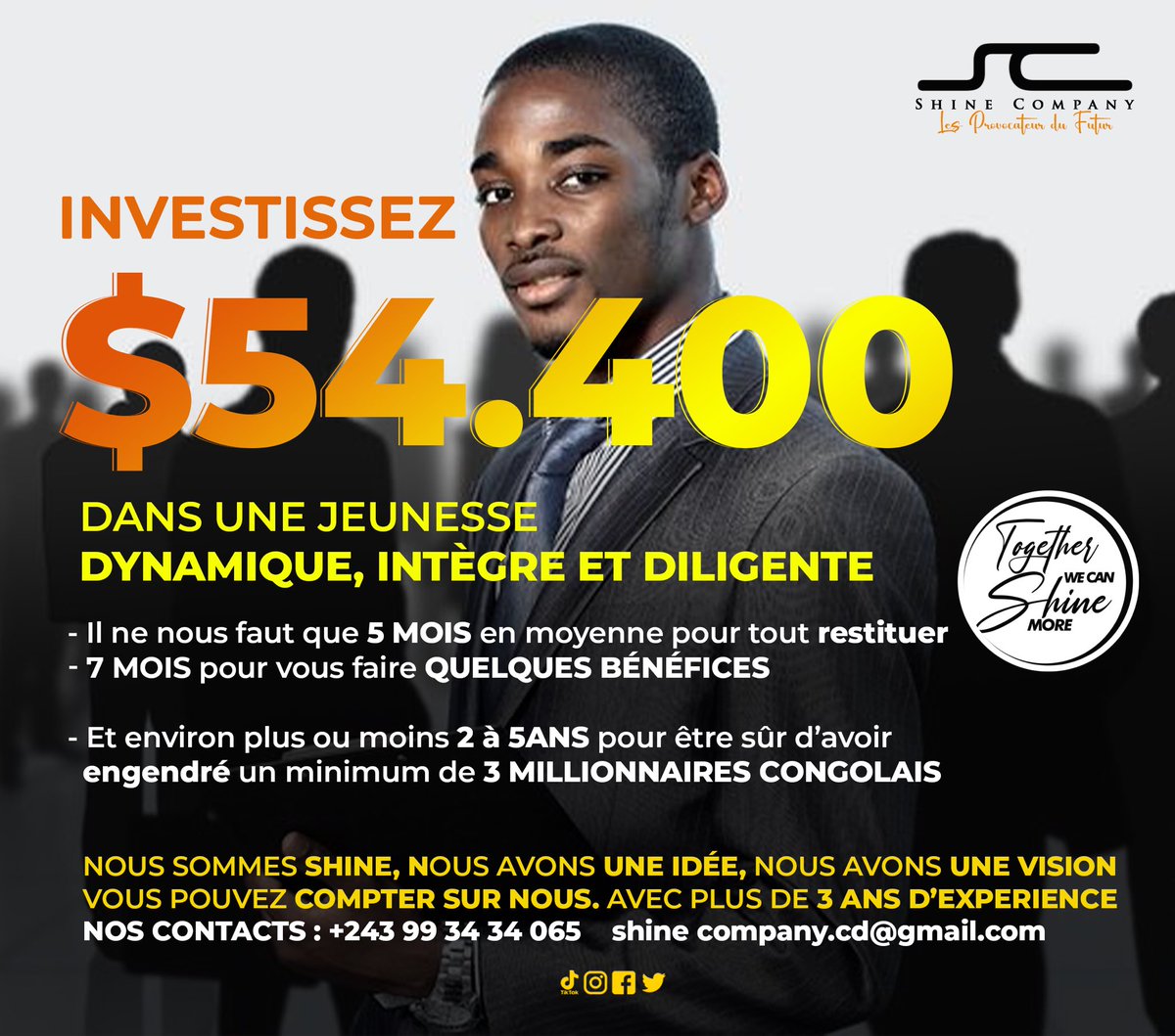 DonyedGiftPro's tweet photo. Nous avons un plan, un rêve et une vision.  Together we can shine more.  #Africa #RDC #sudkivu #bukavu #shinecompany. Les provocateurs du futur https://t.co/bdfCgVQMDW