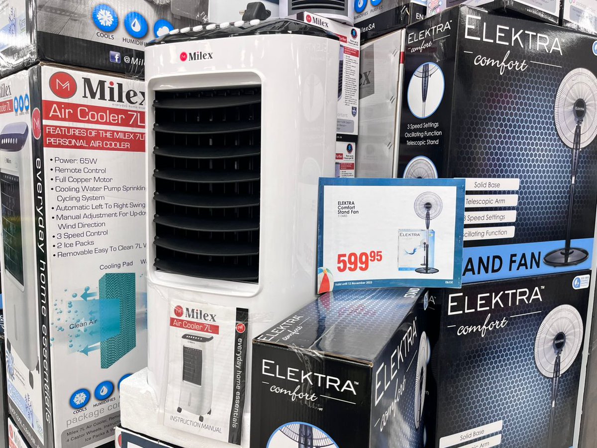 WernhilPark's tweet image. 🔥 Stay cool this summer with sizzling savings at Dis-Chem! ☀️❄️ Beat the heatwave with our fantastic fan deals in store now! Hurry, before they blow away! 💨 
#StayCool #HeatwaveSolutions #DisChem #Wernhil #ThePulseofTheCity