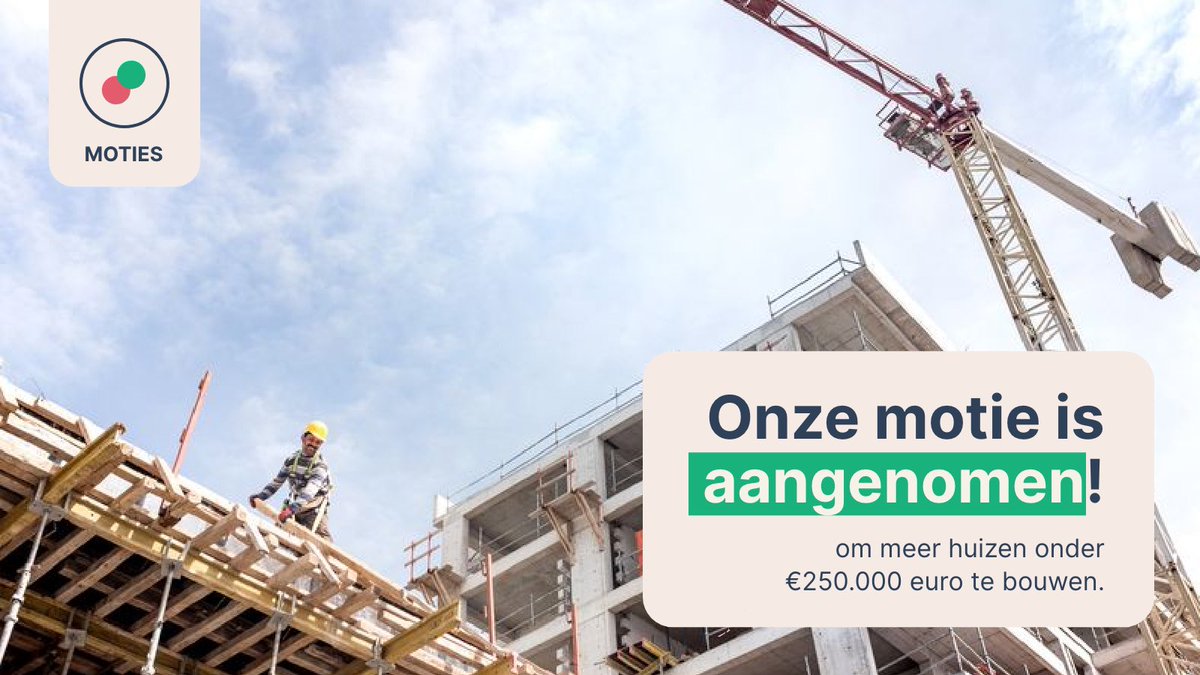 Wie kan er nou €500.000 betalen voor een gemiddeld nieuwbouwkoophuis? Veel starters, alleenstaanden en middeninkomens in ieder geval niet. Zij hebben nog steeds geen kans op een betaalbare woning. 

Bouw daarom huizen die woningzoekenden ook écht kunnen betalen!