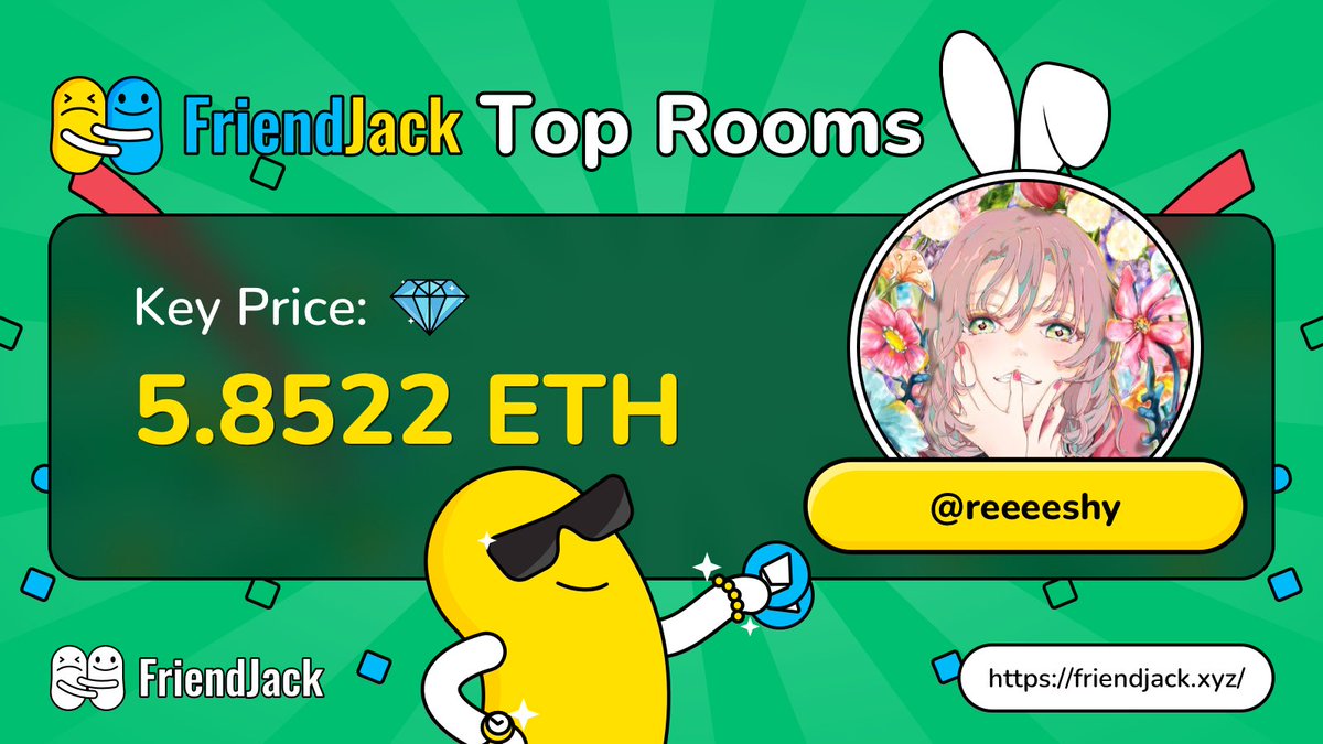 Blue_DJD's tweet photo. 🚀 @reeeeshy, the buzz around your room on #FriendJack is undeniable!

✨ A noteworthy 💎 #Key price of 5.8522 #ETH speaks volumes. What secrets are you holding? 🔍

🤔 Fancy sharing a glimpse of the gems within?
🔗 https://t.co/RUwaMlq1dz https://t.co/3VBZ1hq0Ah