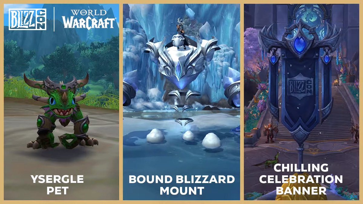 Kalamazii's tweet image. Blizzcon is just over a week away! To celebrate, I am giving away a 2023 Blizzcon rewards bundle.

 To enter:
❤️Like
☑️Follow
🔁Retweet
😎Reply with what you are most excited to see at Blizzcon! 

Winner will be drawn on 10/30. Good luck!