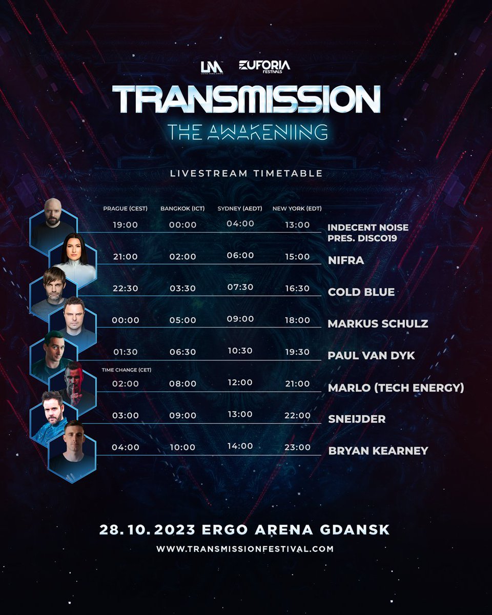 UnitedMusicPRG's tweet photo. JOIN #TMPL23 LIVE STREAM ON SATURDAY 28TH of OCTOBER AT 19:00 (CEST) / FROM ANYWHERE YOU ARE π
Check out the times we'll be streaming in your country and jump on π https://t.co/fMBaKsp741 to watch live!
#weareonthemission https://t.co/W5WOCciUXb