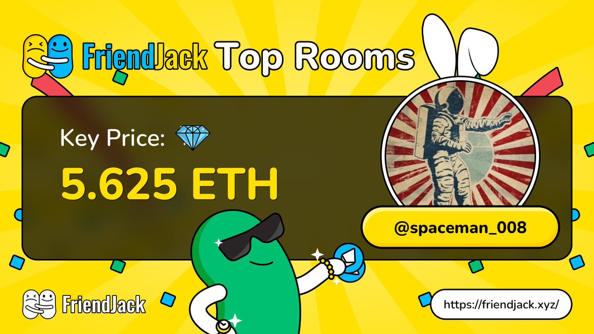 Blue_DJD's tweet photo. 🚀 @spaceman_008, your room on #FriendJack is garnering attention!

✨ A striking 💎 #Key price of 5.625 #ETH suggests hidden gems. 🔍

🤔 Fancy sharing a glimpse of what makes it so special?
🔗 https://t.co/RUwaMlq1dz https://t.co/h1kXFqaoXc