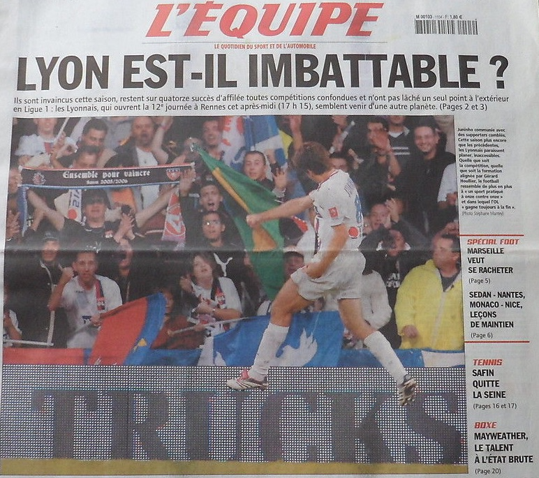 phanou_herko's tweet photo. Entre le 20 août et le 1er novembre 2006, l'OL aligne quatorze victoires consécutives toutes compétitions confondues :
1. Bordeaux
2. Nice
3. Troyes
4. Nice
5. Real Madrid
6. Lorient
7. Lille
8. Steaua Bucarest
9. Sochaux
10. ASSE
11. Dynamo Kiev
12. OM
13. Nancy
14. Dynamo Kiev https://t.co/ieaeaJ6ZWT