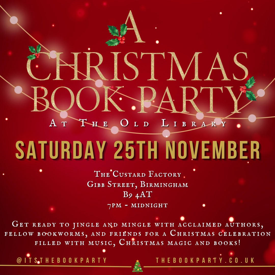 A few tickets left for the book party - I’ll be there, who’s coming? @itsthebookparty