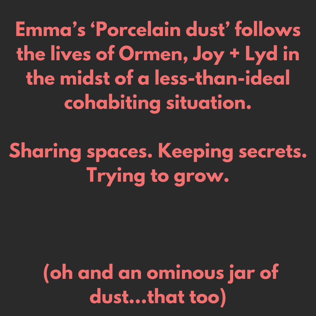 RelishTheatre's tweet image. 📷WRITER ALERT📷
Next up on the roster, we have EMMA DAWSON and her play ‘Porcelain dust’
#writersnetwork #theatre  #LGBTQIA  #Neurodivergent