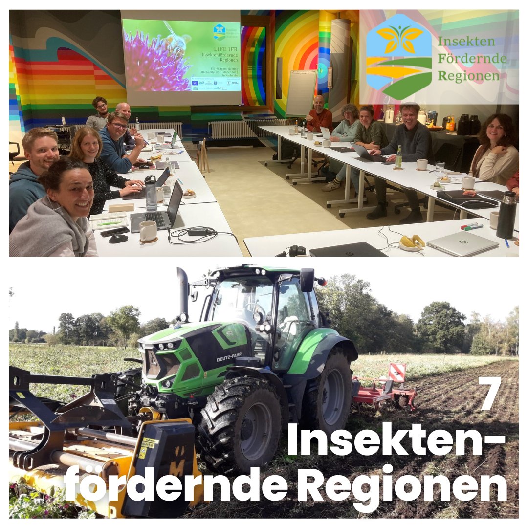 7 Insektenfördernde Regionen bereiten sich schon jetzt auf das kommende Jahr vor. Das Projektteam arbeitet am Gelingen unserer Regionen. Unsere #Landwirte sind in der Insektenfördernden Region Wendland auf dem #Acker und bereiten die Aussaat mehrjähriger #Blühflächen vor 🌾