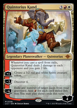 DavidescherMTG's tweet photo. I'm back, posting silly interactions that come to my mind🫶
Let's begin with #Ixalan spoilers:
Pioneer deck with cmc>4 (leyline binding, virtue,..).
Quintorius -3, into Appraiser, into ReleaseToTheWind, looping Appraiser for all four Release = 18damage with Quintorius' passive🐘 https://t.co/2vf3zUXi9V
