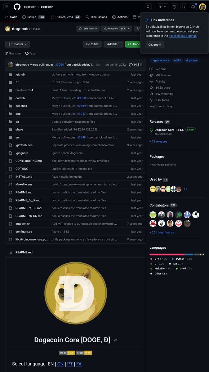 's tweet image. Descentralizatition is

D - Do
O - What
G - You
E - Want

people forget what descentralizatition is.

No one needes approval from anyone to do something

Clone the Dogecoin Core or Foundation repos, do what the hell you want with it 🙂

Make your flavour of Core, LibDogecoin etc