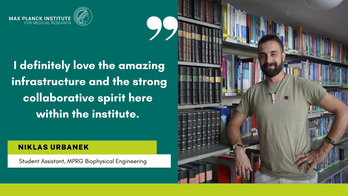 💫Today we shine our #MPIMRSpotlight on @Urbanek_nu! He works in the Department for MPRG Biophysical Engineering and likes incorporating synthetic material into cells. 🔬🧬Curious?🤔

Check out this Review: doi.org/10.1080/154762…