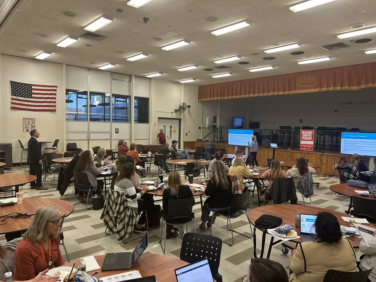 Thank you to our staff, faculty, BOE, and the entire school community for your voices throughout our strategic planning and collaborative conversations!#bethechange #doverpride #leadership #trust #community #everyoneeveryday <a href="/KCMcgowan/">Kevin McGowan</a> <a href="/ms_ekrieger/">Emily Krieger</a> <a href="/ValdezDHS/">Monika Valdez</a>