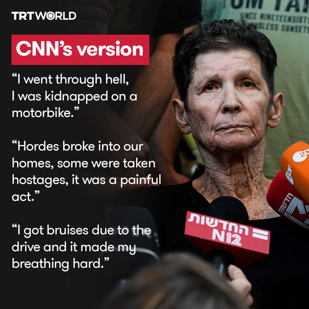 trtworld's tweet image. CNN is facing backlash after it shared a heavily edited version of an interview with an Israeli hostage recently released by Hamas.
The media outlet later deleted the video and reshared it after removing the line “approved copy” it appeared to have accidentally included in the…