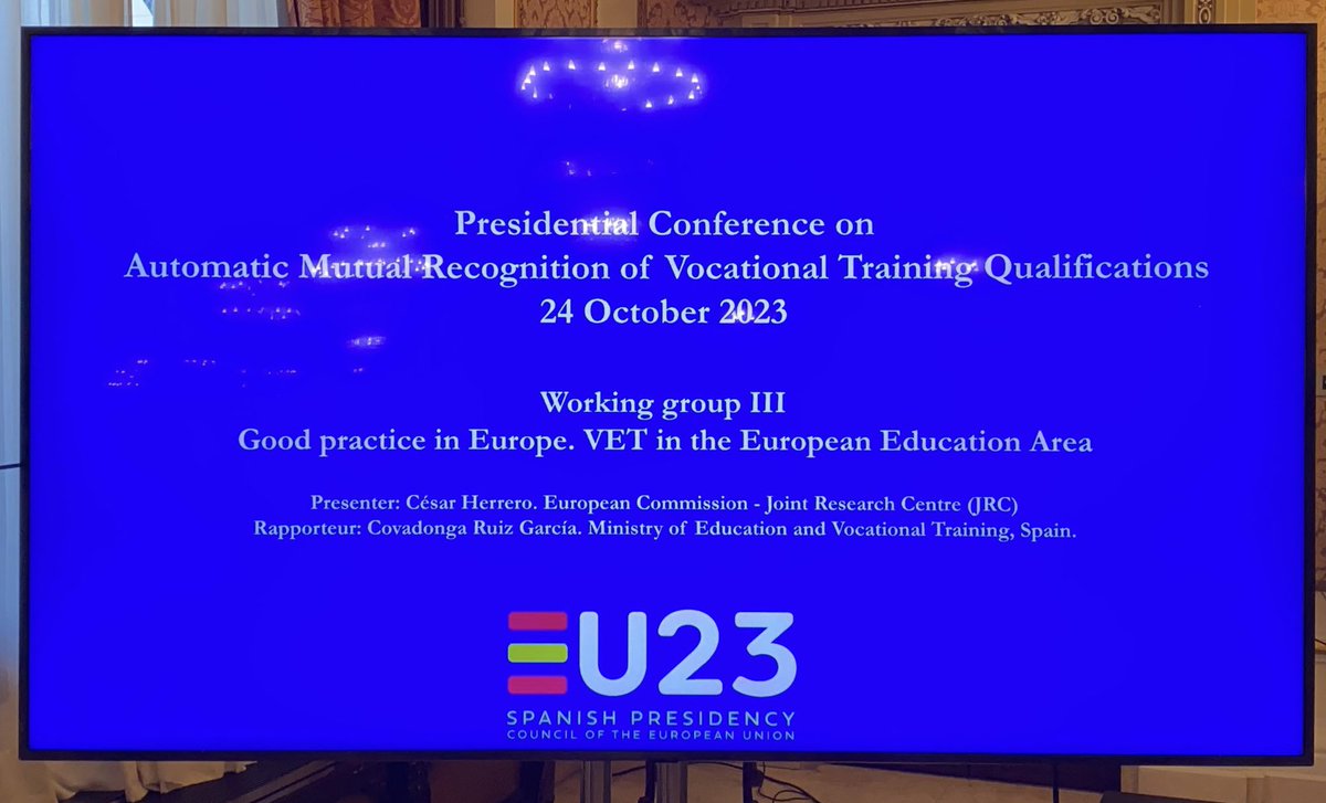 Cesar Herrero (@sircesarherrero) on Twitter photo Interesting discussion about #digital #transformation of the #VET sector with the participants from the Workgroup on Good Practices in Europe. Presidencial Conference on VET, Spanish Presidency of EU Council. <a href="/EU_ScienceHub/">EU_ScienceHub</a> <a href="/ComisionEuropea/">Comisión Europea en España</a> <a href="/educaciongob/">Ministerio de Educación, FP y Deportes</a> <a href="/EU_Social/">EU Social 🇪🇺</a> #yosoyFP Interesting discussion about #digital #transformation of the #VET sector with the participants from the Workgroup on Good Practices in Europe. Presidencial Conference on VET, Spanish Presidency of EU Council. <a href="/EU_ScienceHub/">EU_ScienceHub</a> <a href="/ComisionEuropea/">Comisión Europea en España</a> <a href="/educaciongob/">Ministerio de Educación, FP y Deportes</a> <a href="/EU_Social/">EU Social 🇪🇺</a> #yosoyFP