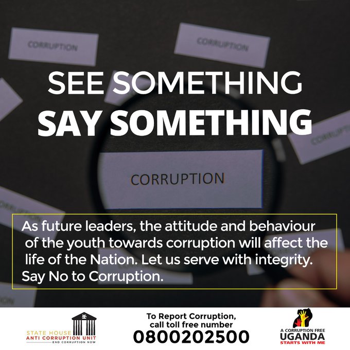Atuzarirwe Ronald (@atuzarirwer1) on Twitter photo This campaign of #ExposeTheCorrupt is a national campaign that every Ugandan has to join. Let's end this evil act together. Corruption is a cancer that eats away at the very fabric of society. <a href="/AntiGraft_SH/">Anti Corruption Unit - State House Uganda</a> This campaign of #ExposeTheCorrupt is a national campaign that every Ugandan has to join. Let's end this evil act together. Corruption is a cancer that eats away at the very fabric of society. <a href="/AntiGraft_SH/">Anti Corruption Unit - State House Uganda</a>