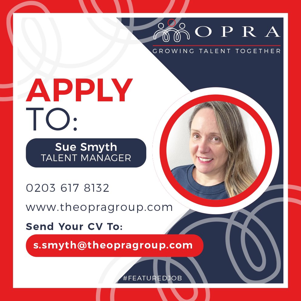 FEATURED JOB!

👤 Trustee Consultant
📍 Bolton
💰 Competitive
⏳ Perm | FullTime | Remote

Build client relations whilst growing & supporting the business

Contact Talent Manager Sue
📧 s.smyth@theopragroup.com
☎️ 0203 617 8132

#TrusteeConsultant #Pensions #financialservicesjobs