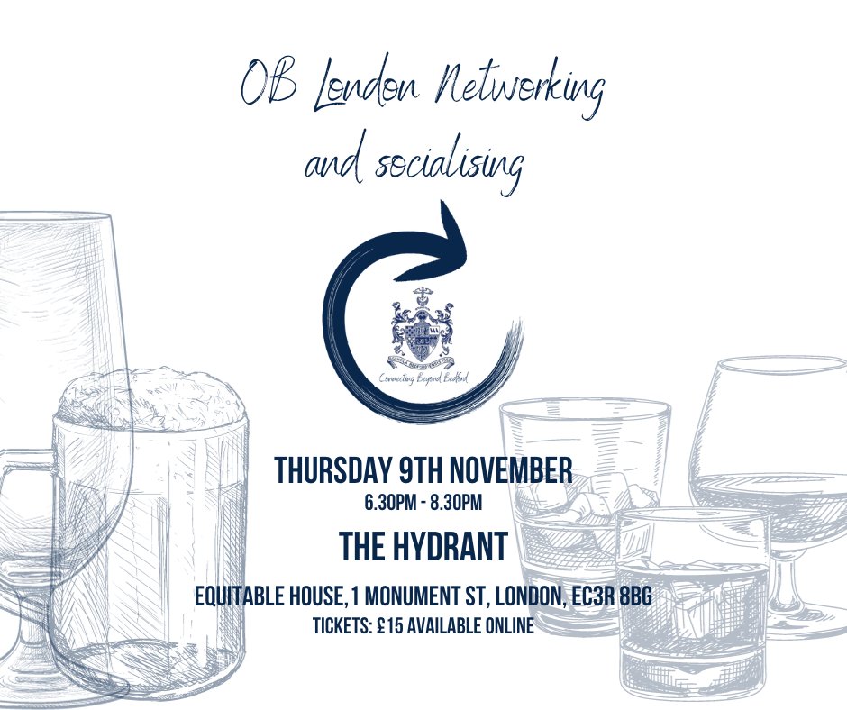 Whether you are well established, just getting started, or still at university, you will be most welcome. Simply come along to socialise in a relaxed and friendly environment.
Tickets are just £15 and will include drinks and nibbles.
bit.ly/LondonNetworki…