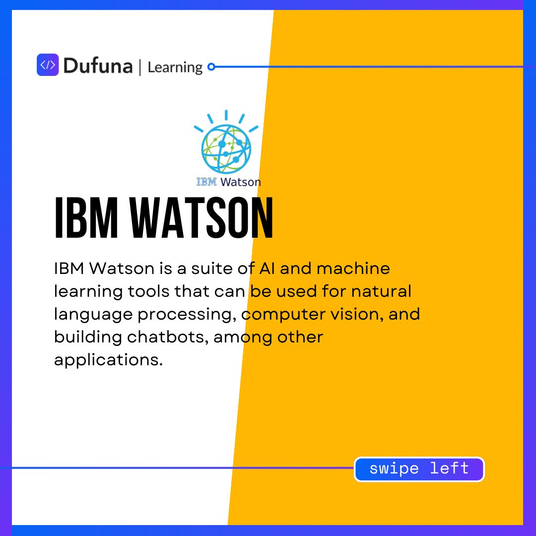 DufunaTech's tweet photo. Empower your tech journey with these AI tools! 🚀

From deep learning with TensorFlow to deploying machine learning models with Amazon Sagemaker, these tools can supercharge your projects. https://t.co/cwwn6GseHJ