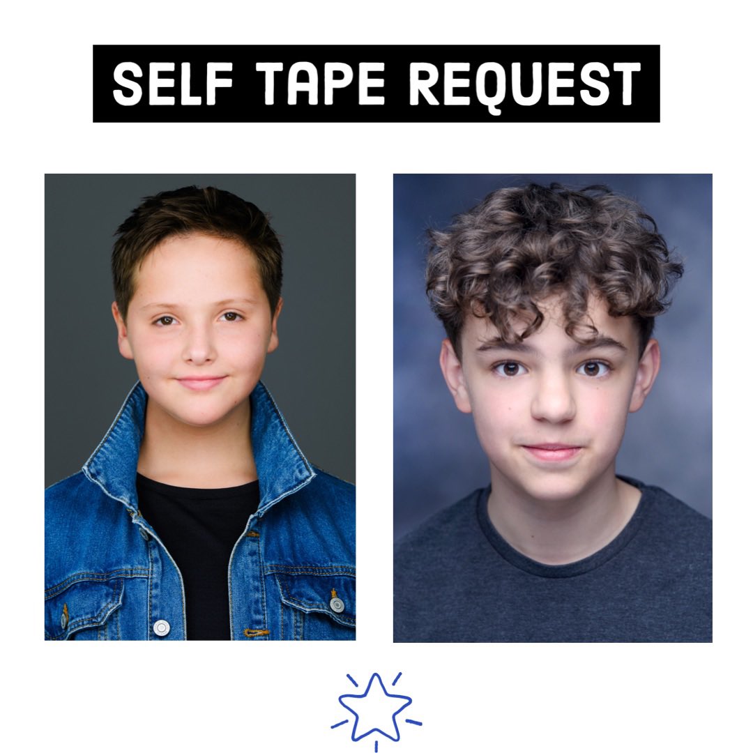 Self tape request for Joe and Henry for a very exciting project! Well done both ⭐️
