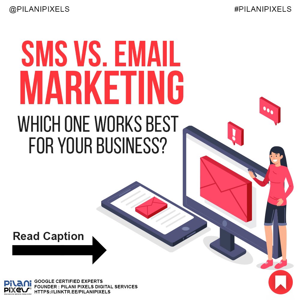 📱💬 SMS vs. 📧 Email Marketing: Which reigns supreme? 🤔

SMS: 🔥 Instant, high open rates, personal.
Email: 📬 Wider reach, cost-effective, versatile.

The winner? It depends on your audience and goals! Let's discuss! 👇 #MarketingComparison #SMSvsEmailMarketing