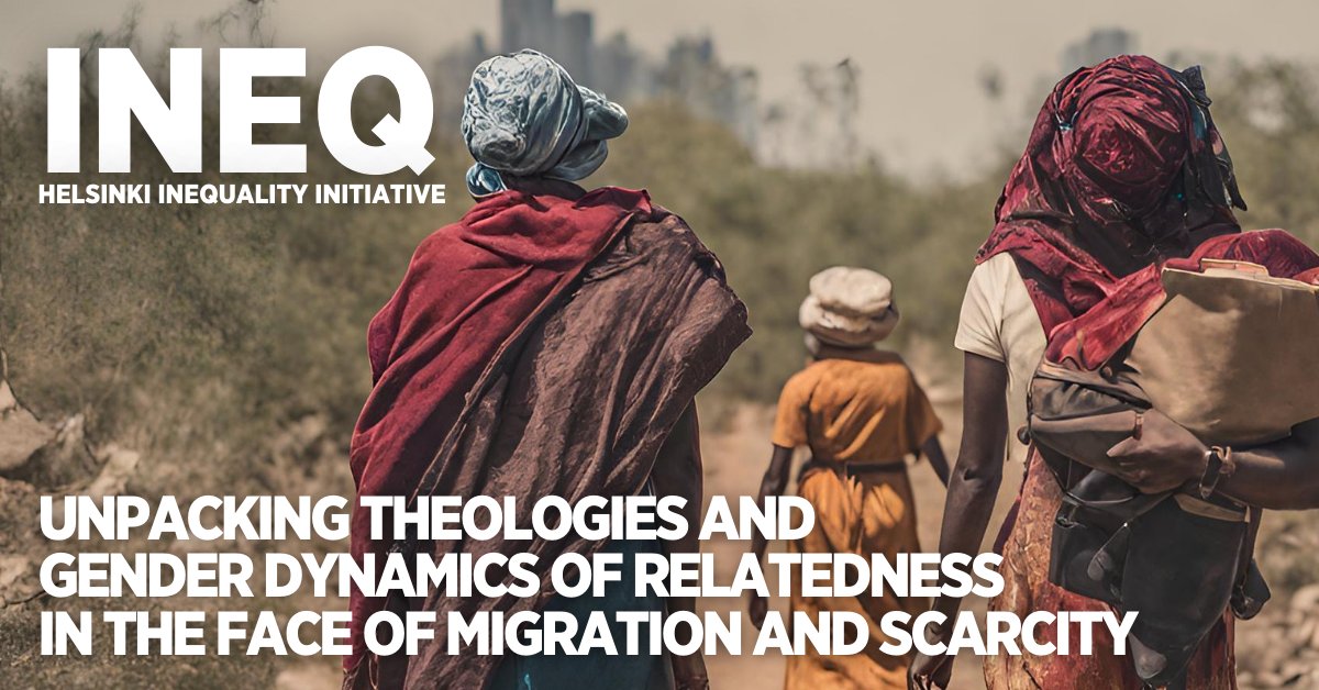 Join us for #IneqResearchSeminar 21 Nov 2023 // Unpacking Theologies &amp; Gender Dynamics in Migration &amp; Scarcity // Dr. Clementine Nishimwe // #Gender #Migration #Money #Research // Read more and register bit.ly/46JdbeW