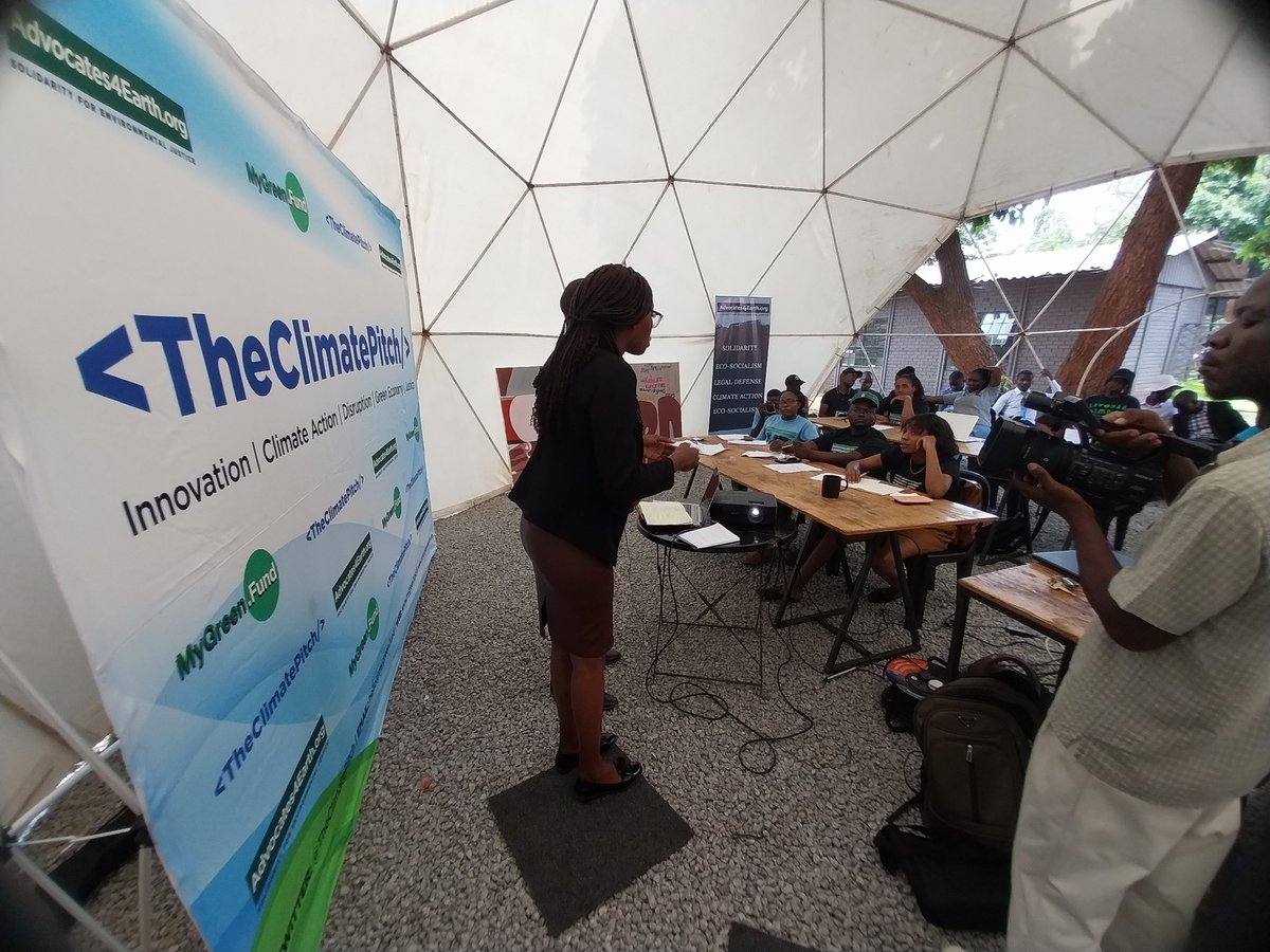 Advocates4Earth's tweet photo. Shamwari YeNharaunda  is the third team to pitch their climate solution at #TheClimatePitch Harare hackathon | Follow @TheClimatePitch https://t.co/VjQADBCXt5