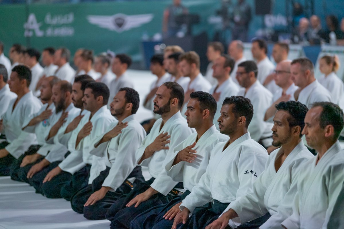 An unparalleled demonstration! 👏 The art of Aikido is present at the heart of #Riyadh2023 🤩 #WorldCombatGames
