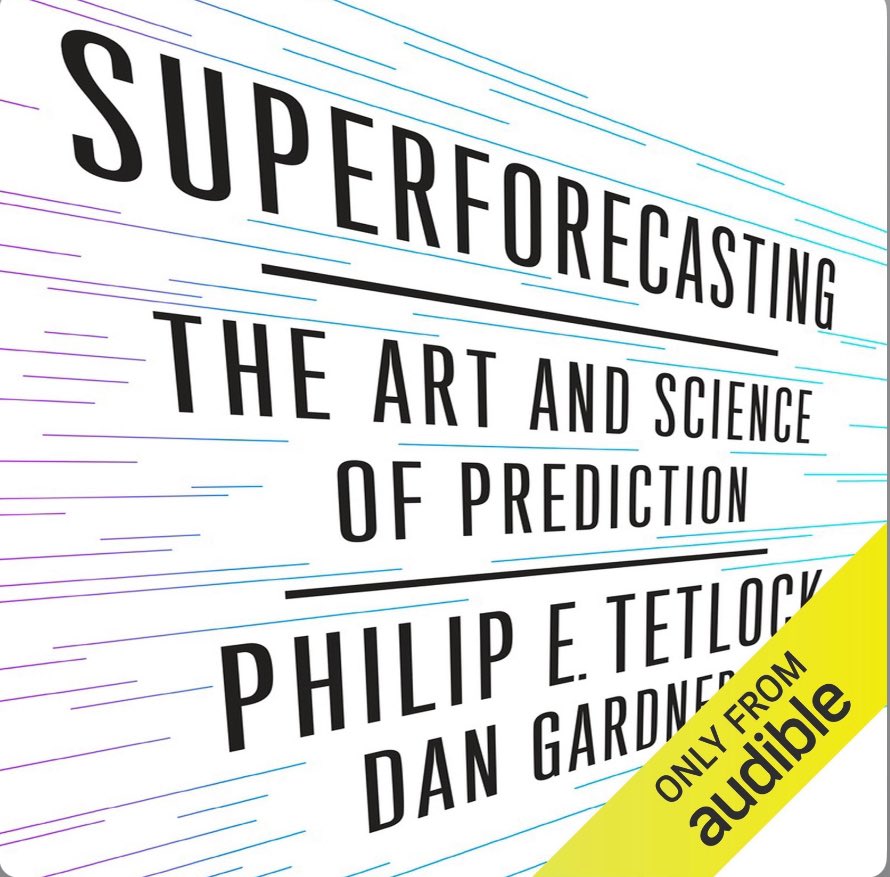 RudyvanEtten's tweet image. Learn to see further into the future. &apos;Superforecasting - the art and science of prediction&apos; A 10 hour audio book. #LogicalThinking