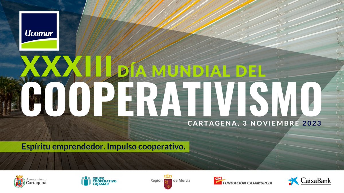 📢 El 3/11 @ucomur celebra su XXXIII Día Mundial del #Cooperativismo en #Cartagena con: 👉 Más de 1.000 asistentes 👉 Entrega de premios y reconocimientos 👉 Actuación de @LeoHarlem y @BelterSouls. ⬇️Más info: laverdad.es/economia-regio… #EspírituEmprendedor #ImpulsoCooperativo
