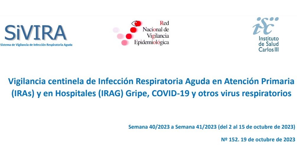 📍 Recuerda que puedes consultar en nuestra web los informes periódicos sobre infecciones respiratorias, con datos sobre gripe, COVID-19 y virus respiratorio sincitial (VRS). 

💻 Primeros datos de la nueva temporada 2023-2024 ➡️isciii.es/QueHacemos/Ser…